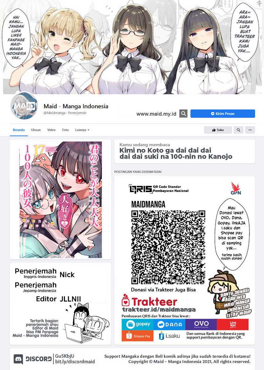 Baca  Kimi no Koto ga Dai Dai Dai Dai Daisuki na 100-ri no Kanojo Chapter 129 Gambar 2