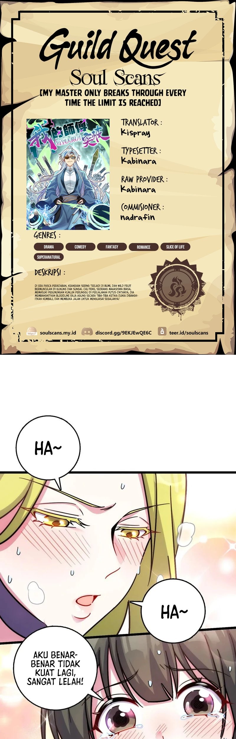 Baca Komik My Master Only Breaks Through Every Time the Limit Is Reached Chapter 115 Gambar 1