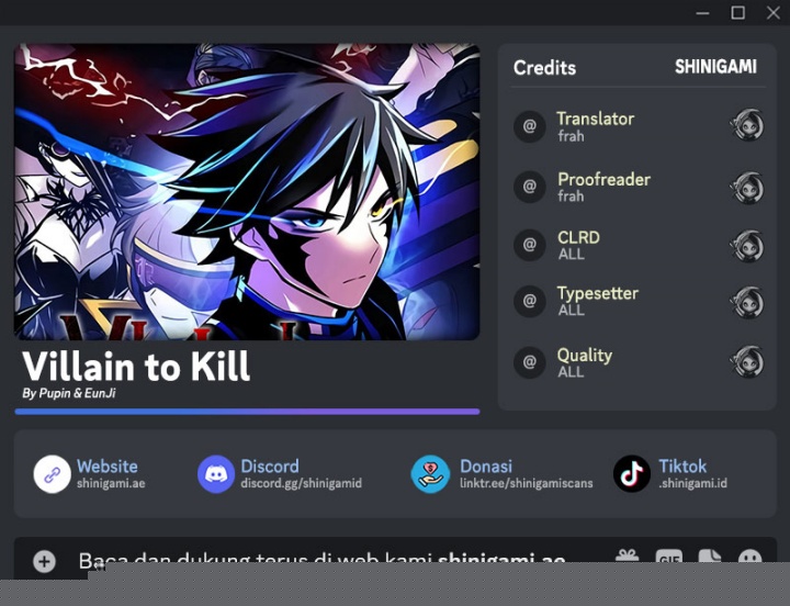 Baca Komik Villain To Kill Chapter 175 Gambar 1