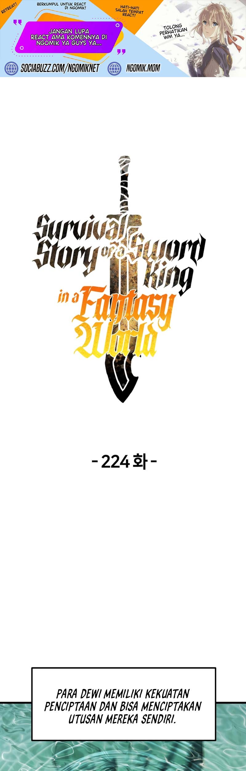 Baca  Sword King Chapter 224 Gambar 2