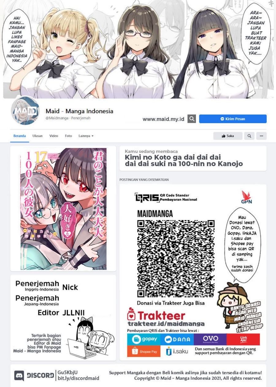 Baca Kimi no Koto ga Dai Dai Dai Dai Daisuki na 100-ri no Kanojo Chapter 130 Gambar 2