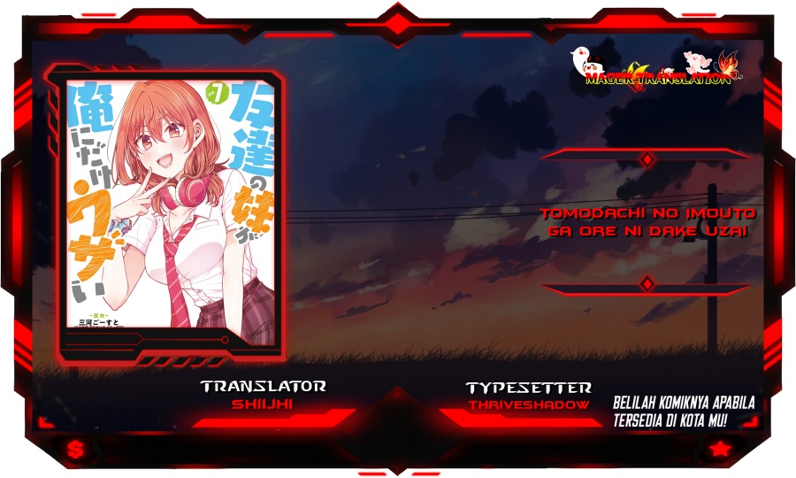 Baca Komik Tomodachi no Imouto ga Ore ni Dake Uzai Chapter 33 Gambar 1