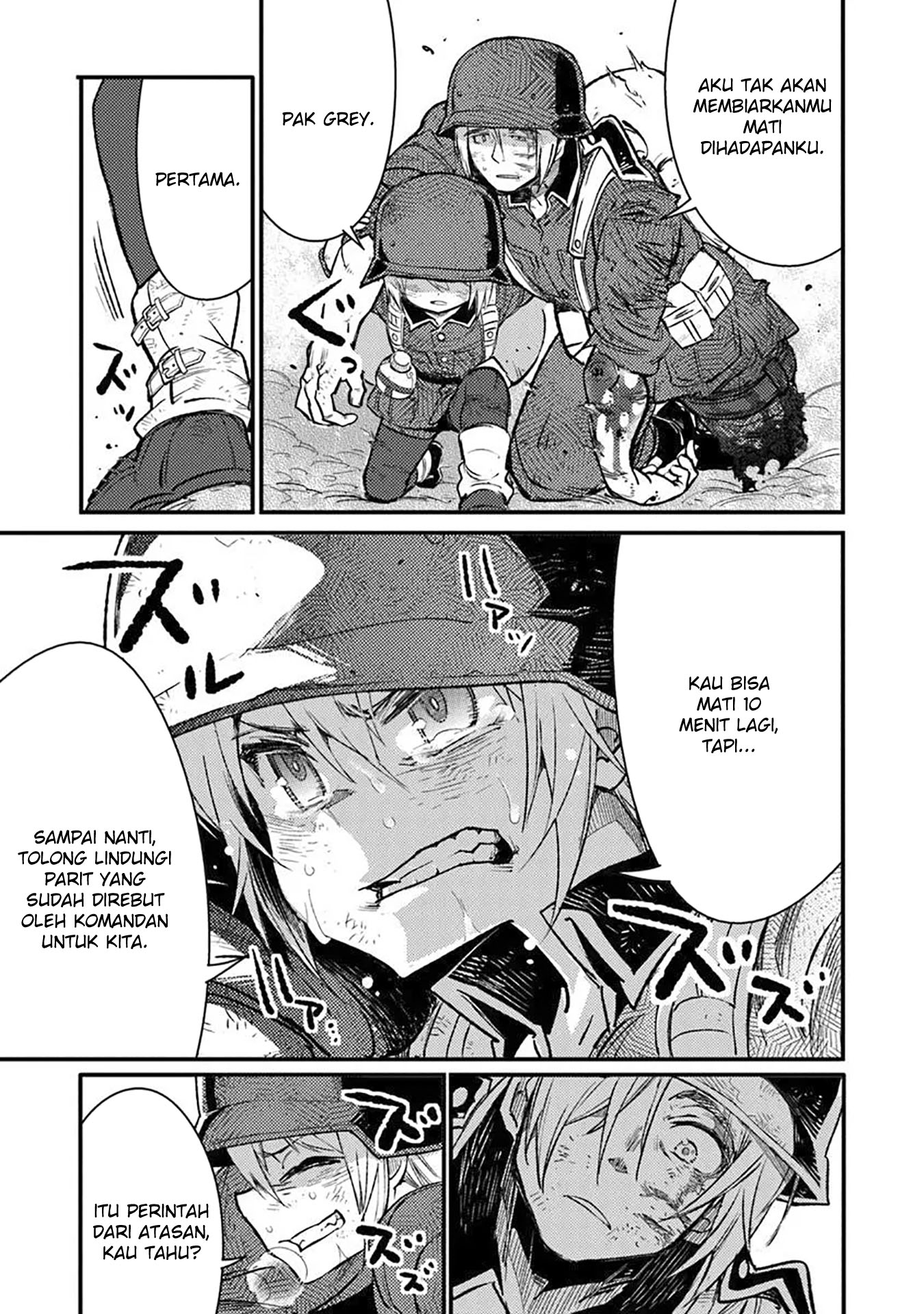 TS Eiseihei-san no Senjou Nikki Chapter 15 Gambar 27