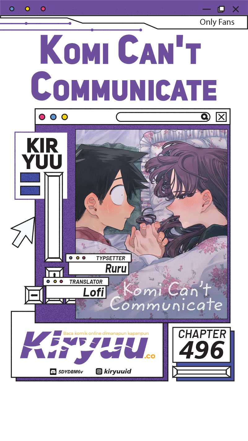 Baca Komik Komi-san wa Komyushou Desu Chapter 496 Gambar 1