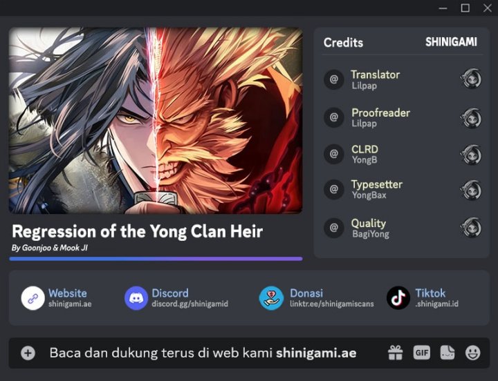 Baca Komik Regression Of The Yong Clan Heir Chapter 20 Gambar 1
