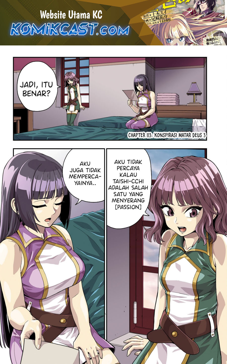 Baca Konjiki no Moji Tsukai: Yuusha Yonin ni Makikomareta Unique Cheat Chapter 113 Gambar 2