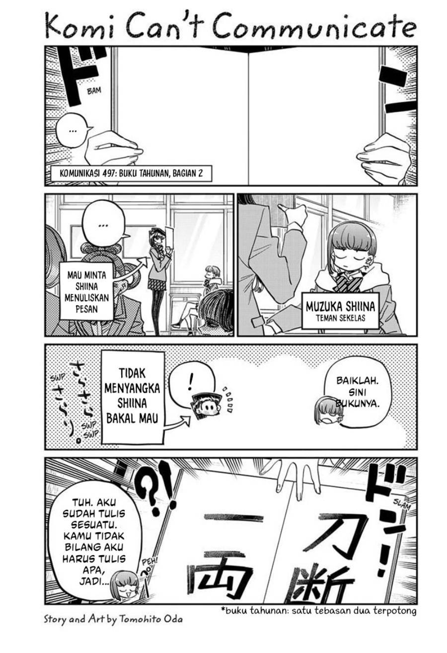 Baca Komi-san wa Komyushou Desu Chapter 497 Gambar 2