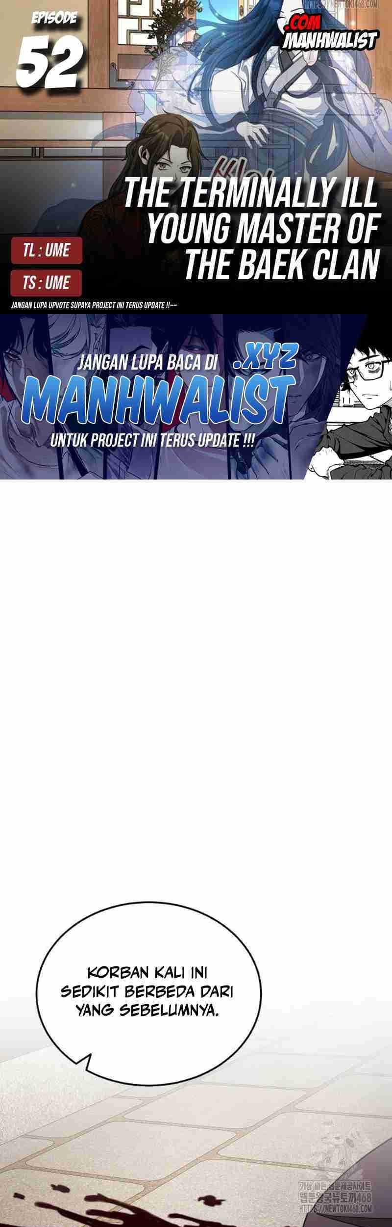 Baca Komik The Terminally Ill Young Master of the Baek Clan Chapter 52 Gambar 1