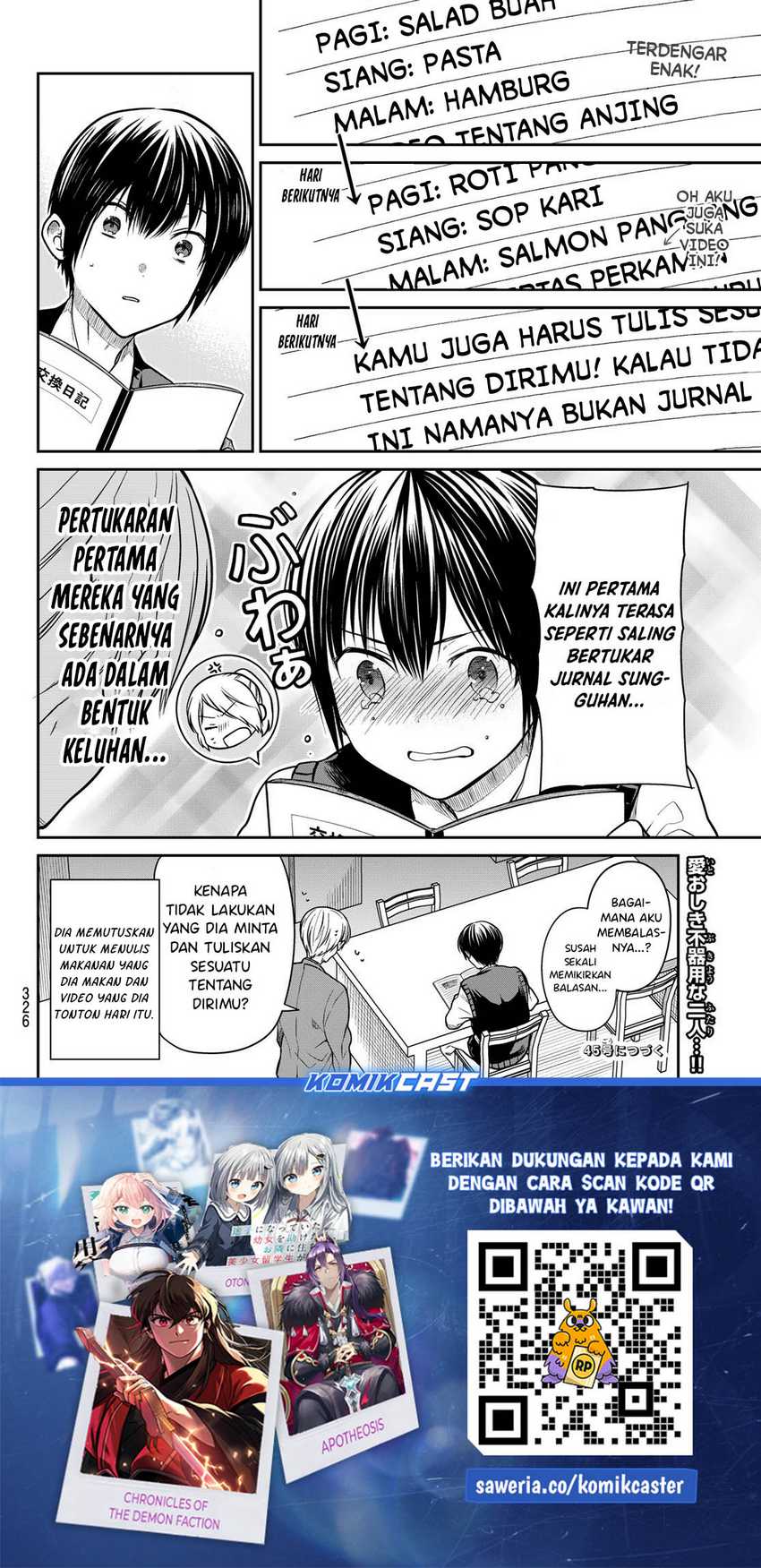 Danshi Koukousei wo Yashinaitai Onee-san no Hanashi Chapter 318 Gambar 5
