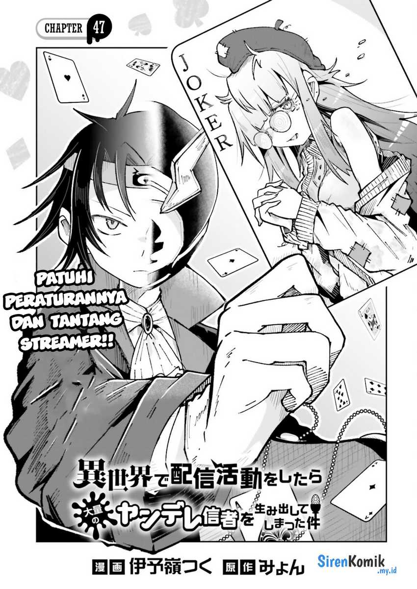 Baca  Isekai de Haishin Katsudou wo Shitara Tairyou no Yandere Shinja wo Umidashite Shimatta Ken Chapter 47 Gambar 2