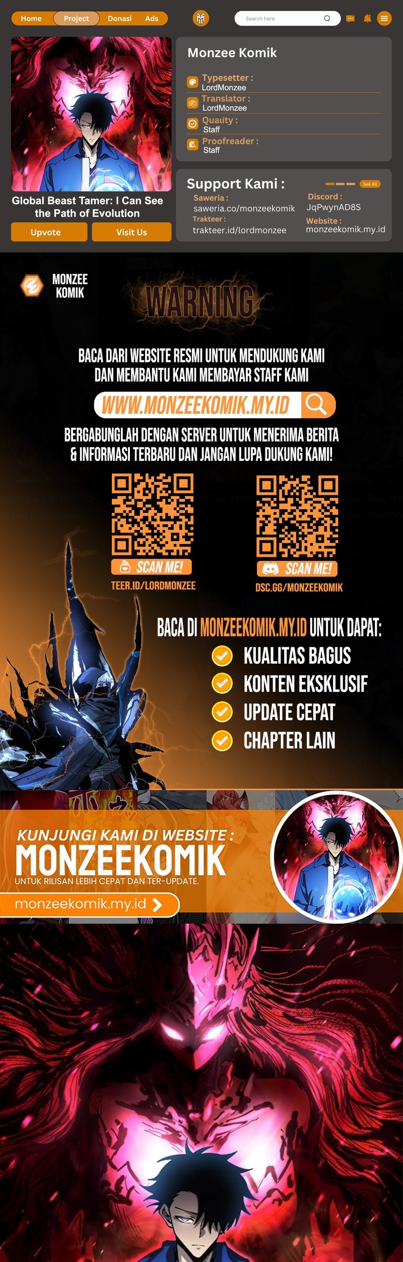 Baca Komik Global Beast Tamer: I Can See the Path of Evolution Chapter 16 Gambar 1