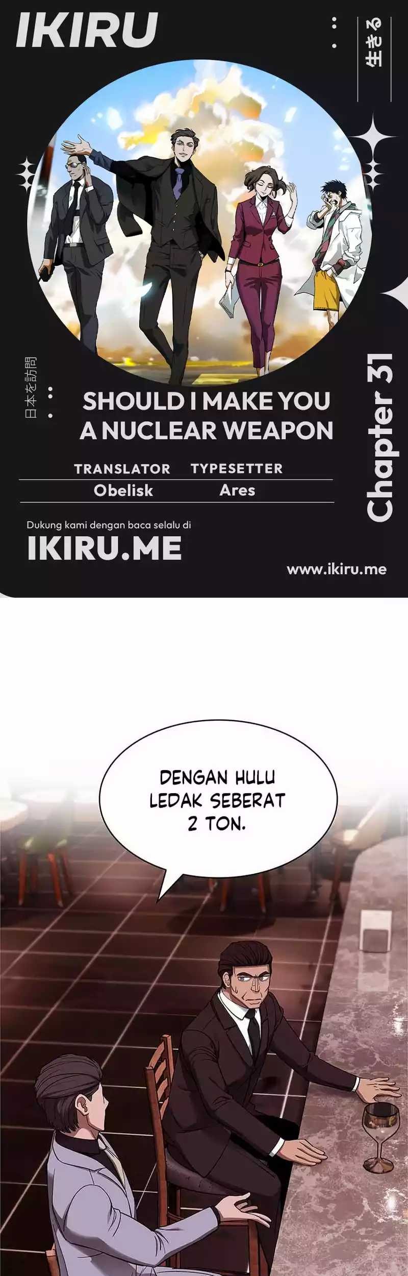 Baca Manhwa Should I Make You a Nuclear Weapon? Chapter 31 Gambar 2