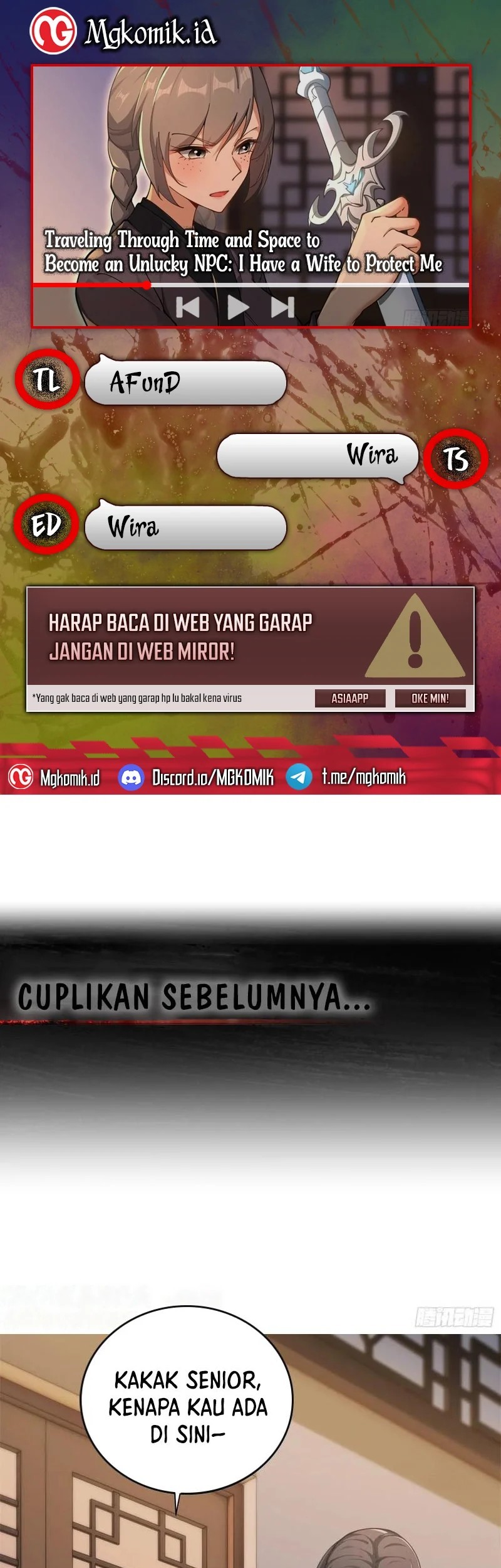 Baca Komik Traveling through time and space to become an unlucky NPC: I have a wife to protect me Chapter 92 Gambar 1