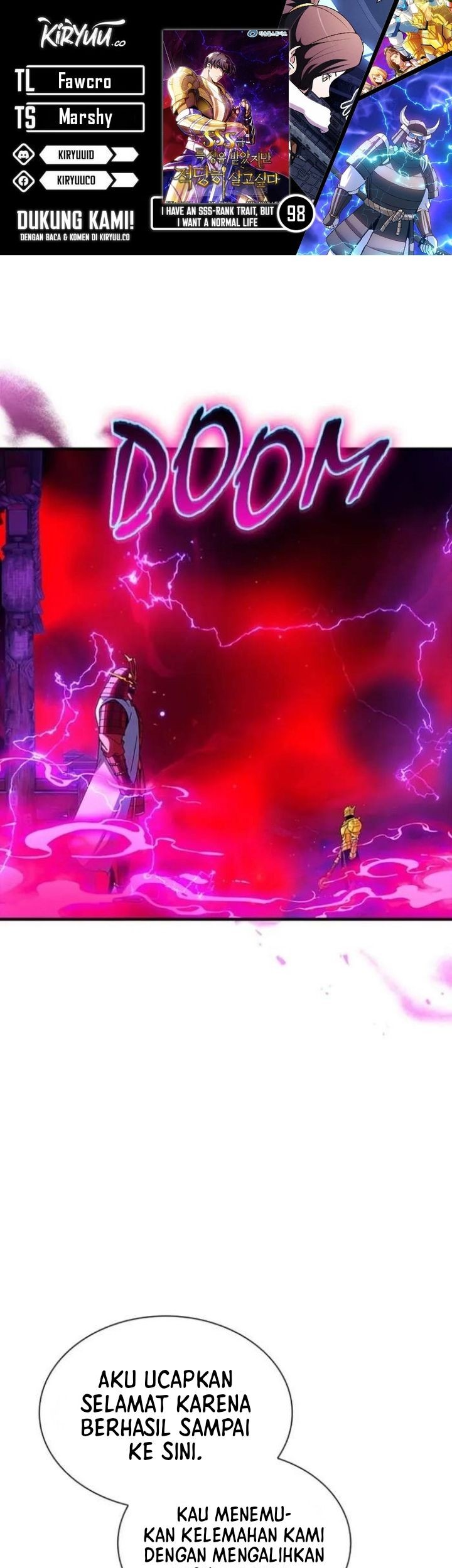 Baca Komik I have an SSS-rank Trait, but I want a Normal Life Chapter 98 Gambar 1