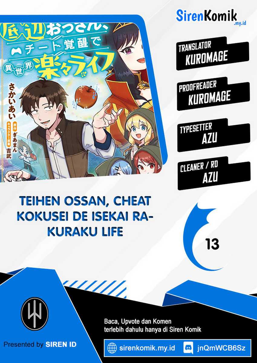Baca Komik Teihen Ossan, Cheat Kokusei de Isekai Rakuraku Life Chapter 13 Gambar 1
