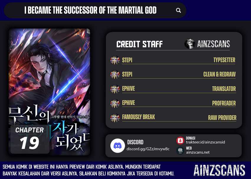 Baca Komik I Became the Successor of the Martial God Chapter 20 Gambar 1