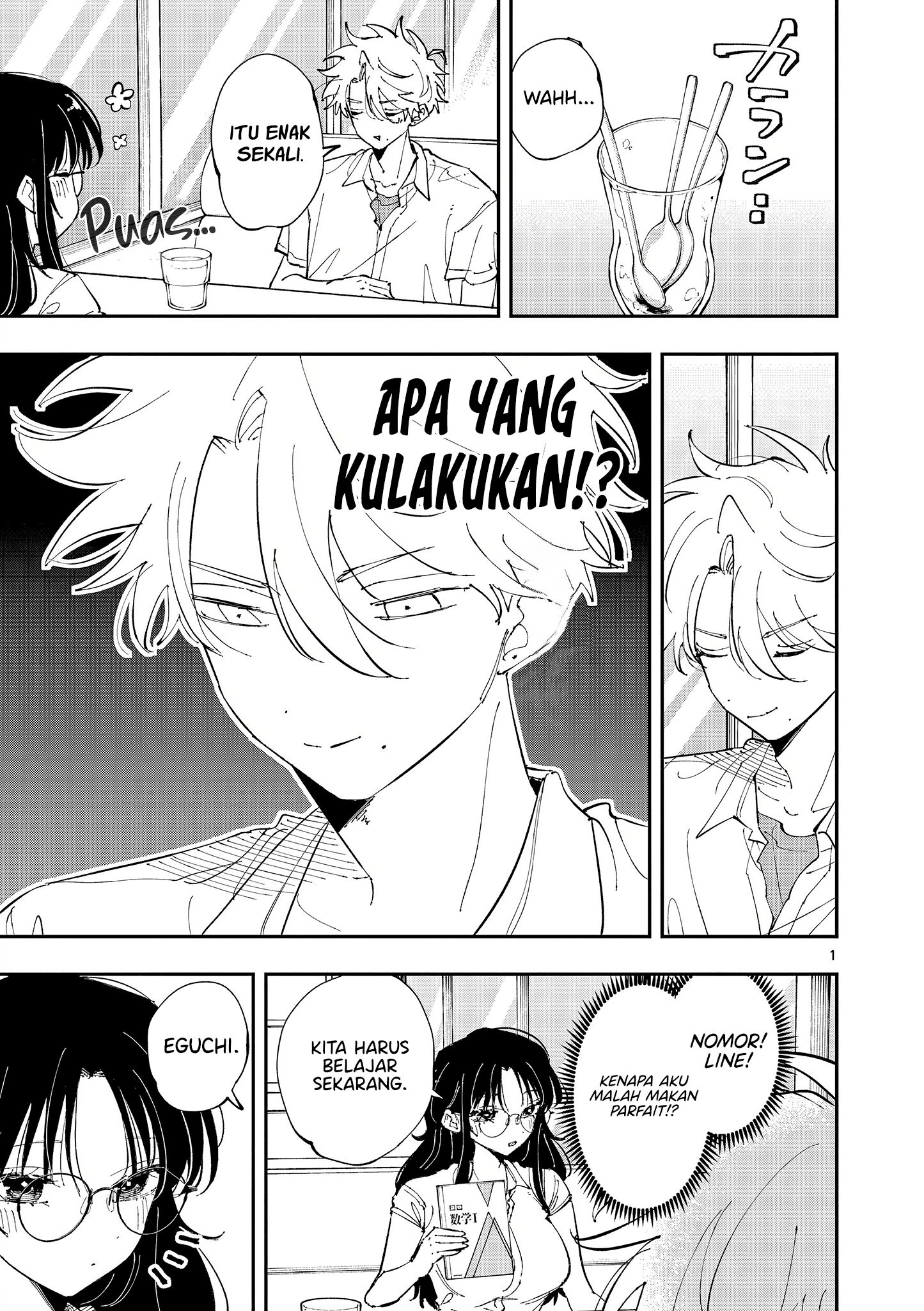 Baca Komik Tonari no Seki no Yatsu ga Souiu Me de Mitekuru Chapter 41 Gambar 1