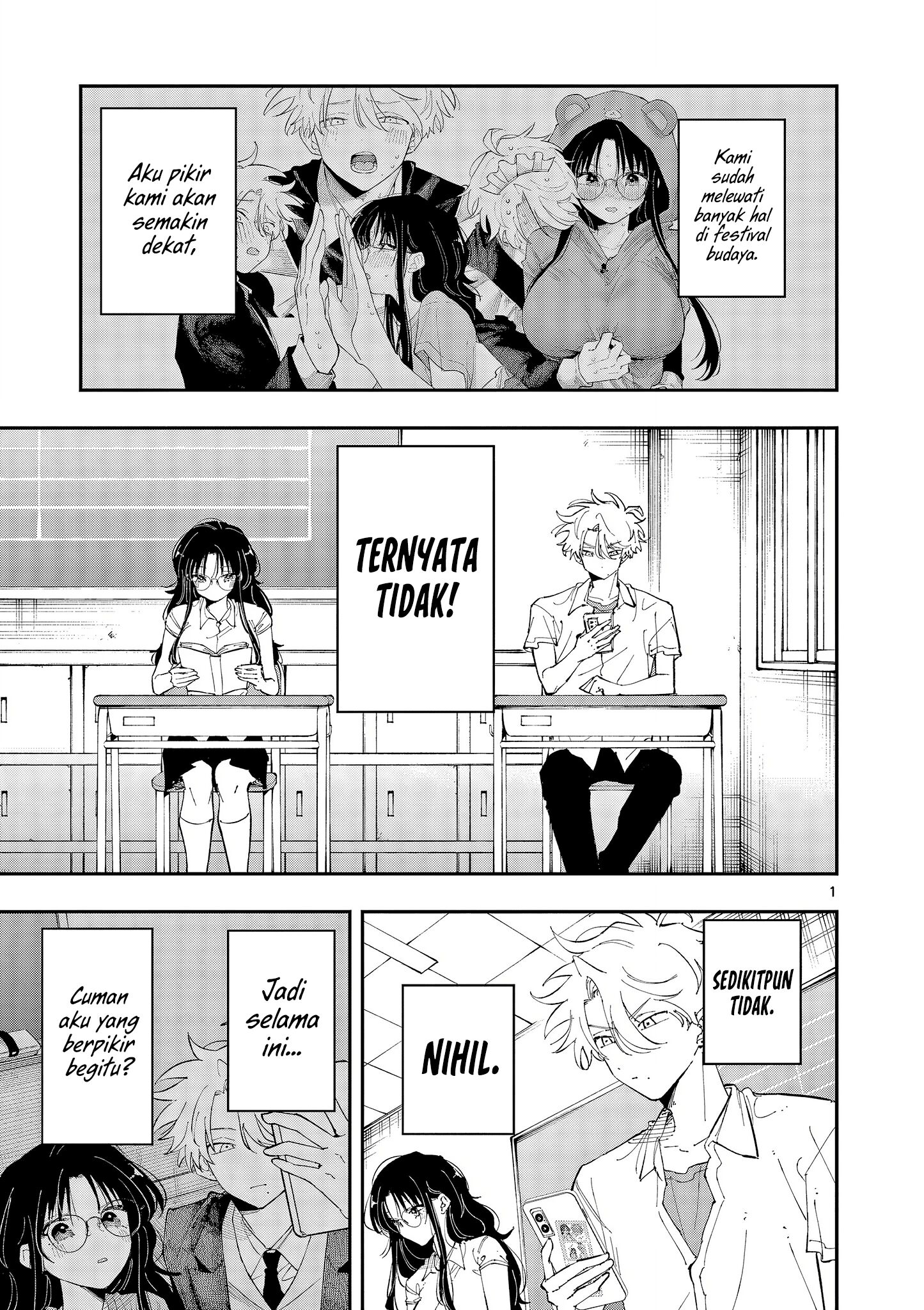 Baca Komik Tonari no Seki no Yatsu ga Souiu Me de Mitekuru Chapter 35 Gambar 1