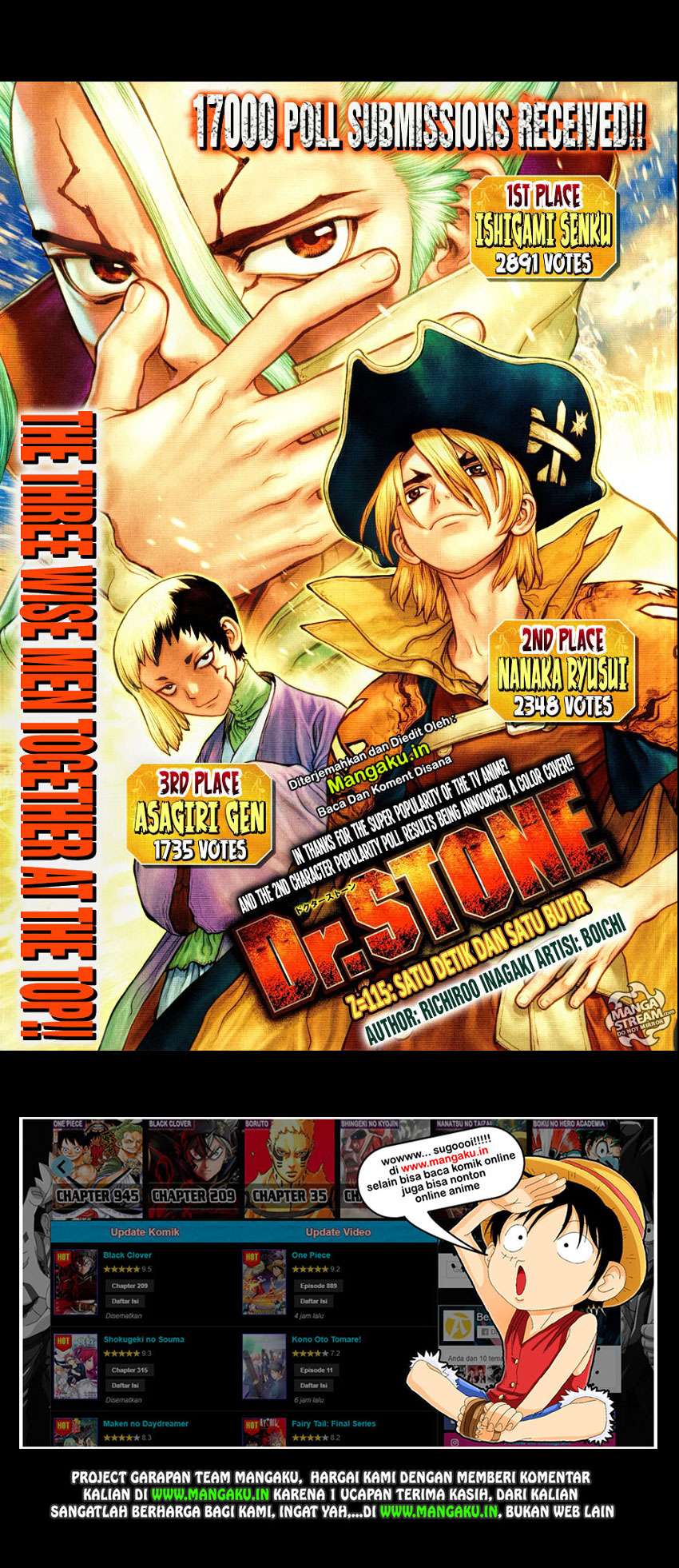 Baca Dr. Stone Chapter 115 Gambar 2