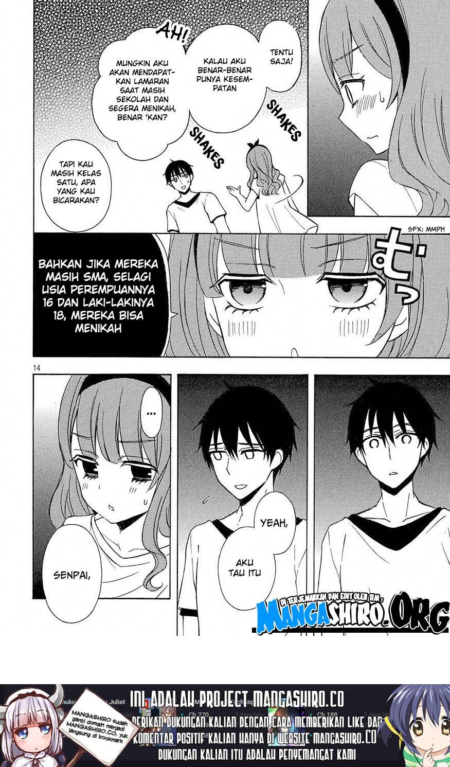 Watari-kun no xx ga Houkai Sunzen Chapter 39 Gambar 16