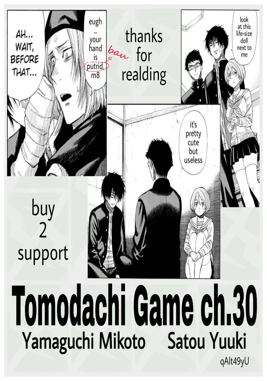 Tomodachi Game Chapter 30 Gambar 35