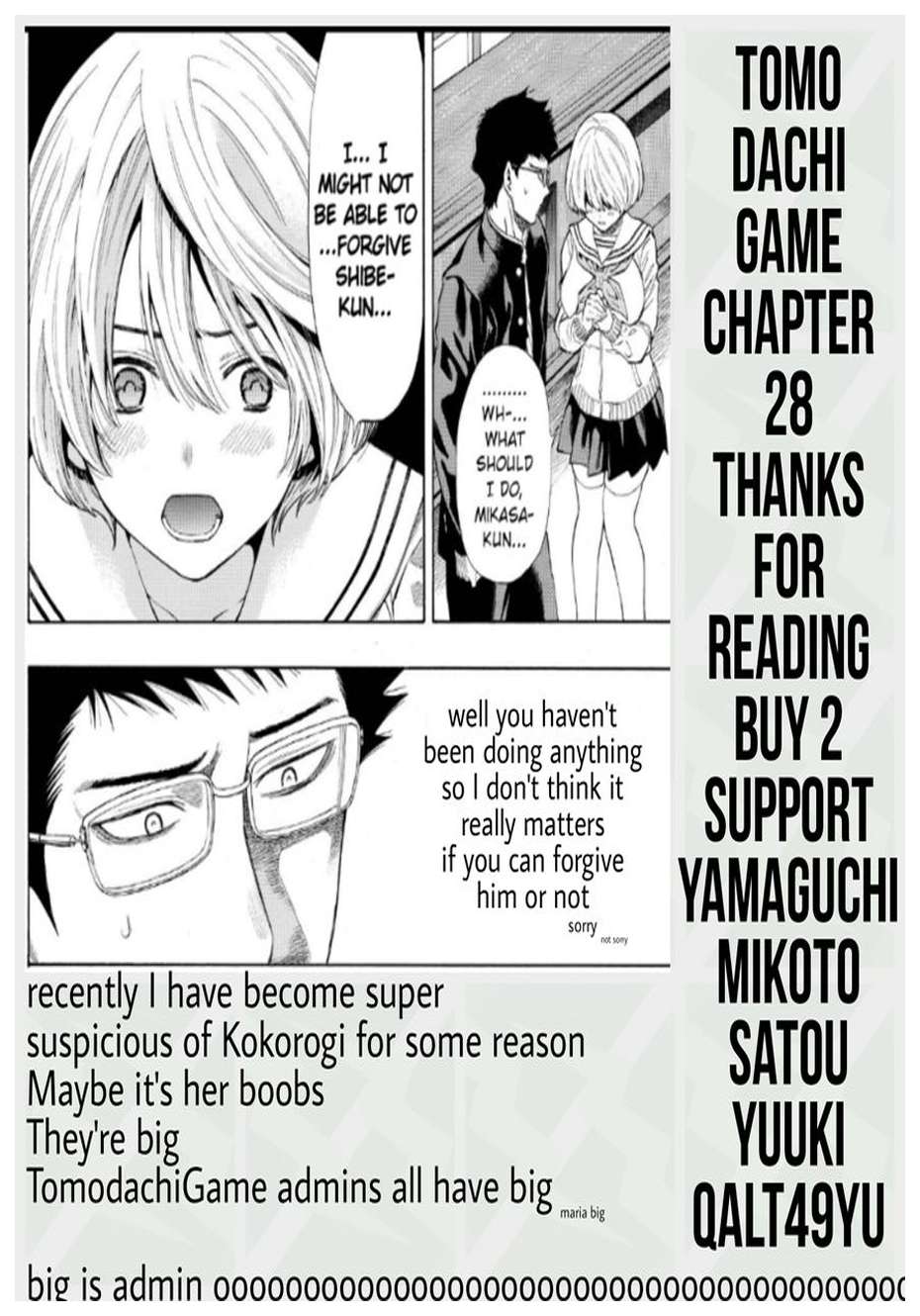 Tomodachi Game Chapter 29 Gambar 43