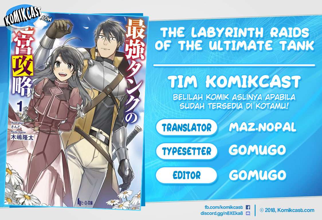 Baca Komik The Labyrinth Raids of the Ultimate Tank ~The Tank Possessing a Rare 9,999 Endurance Skill was Expelled from the Hero Party~ Chapter 07.1 Gambar 1