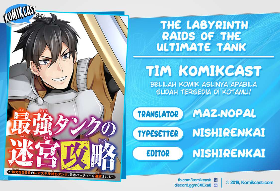 Baca Komik The Labyrinth Raids of the Ultimate Tank ~The Tank Possessing a Rare 9,999 Endurance Skill was Expelled from the Hero Party~ Chapter 06.2 Gambar 1