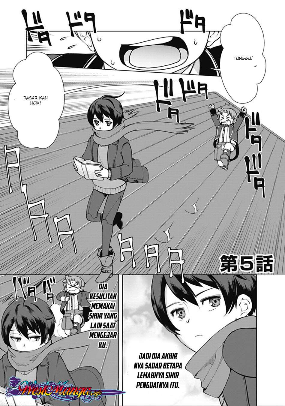 Baca Komik Rettou Me no Tensei Majutsushi Shiitage Rareta Moto Yuusha wa Mirai no Sekai o Yoyuu de Ikinuku Chapter 05 Gambar 1