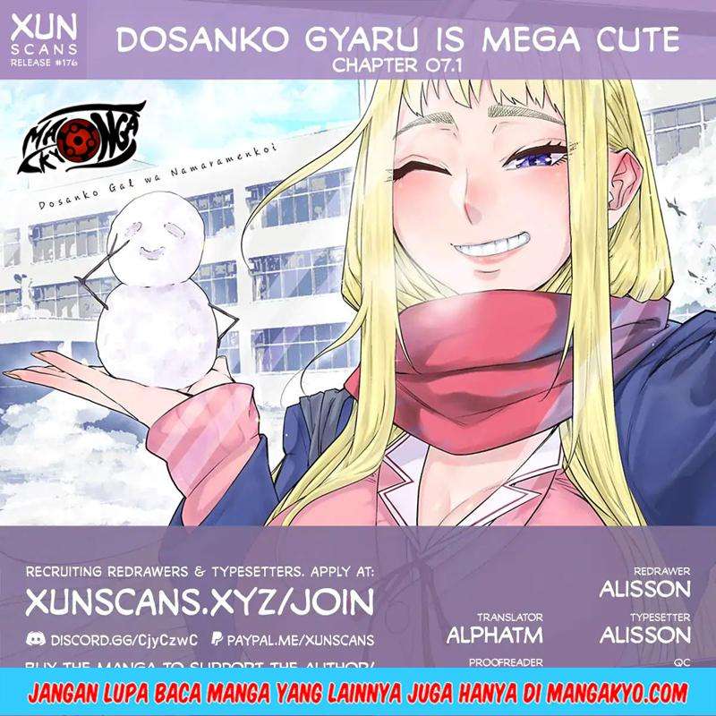 Baca Komik Dosanko Gyaru Is Mega Cute Chapter 07.2 Gambar 1