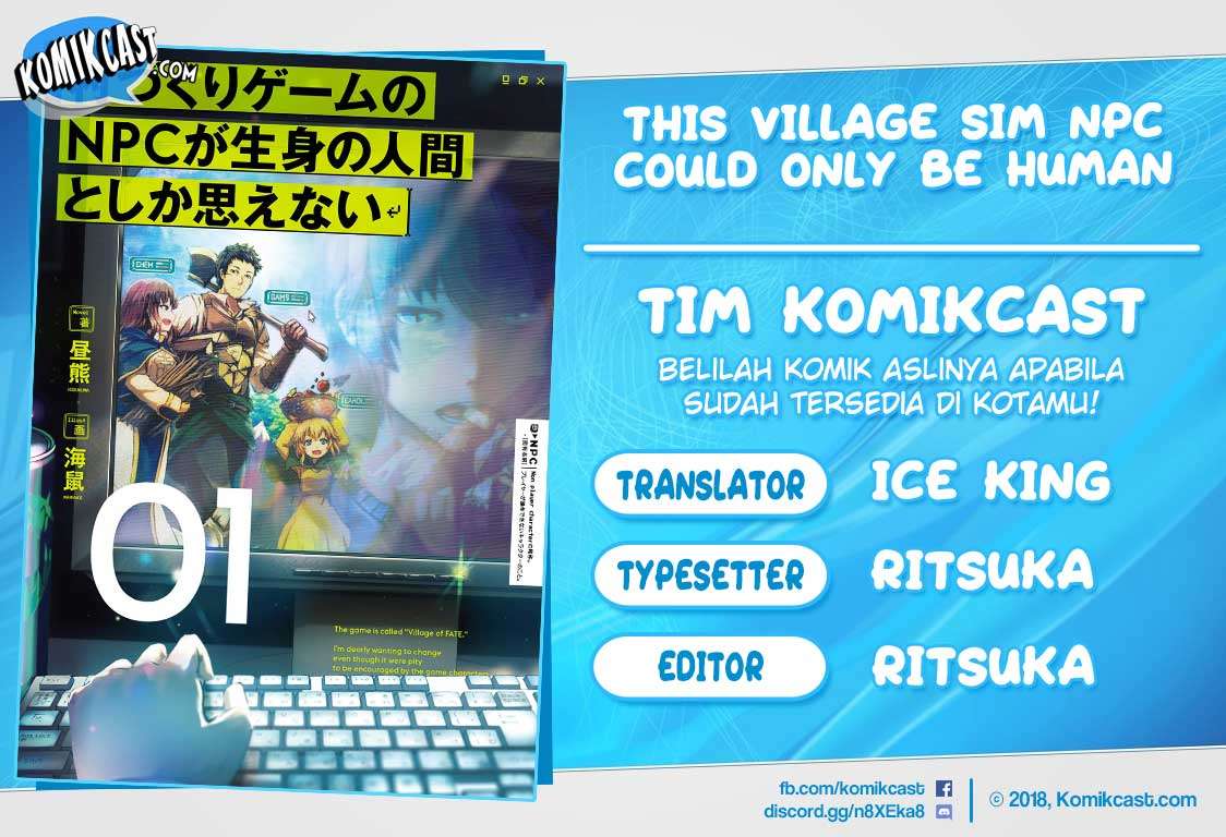 Baca Komik This Village Sim NPC Could Only Be Human Chapter 1.1 Gambar 1