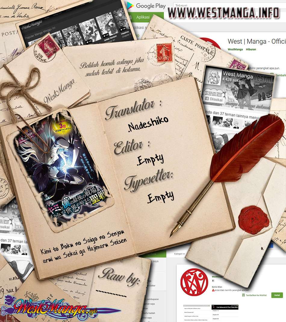 Baca  Kimi to Boku no Saigo no Senjou, Aruiwa Sekai ga Hajimaru Seisen Chapter 08 Gambar 2