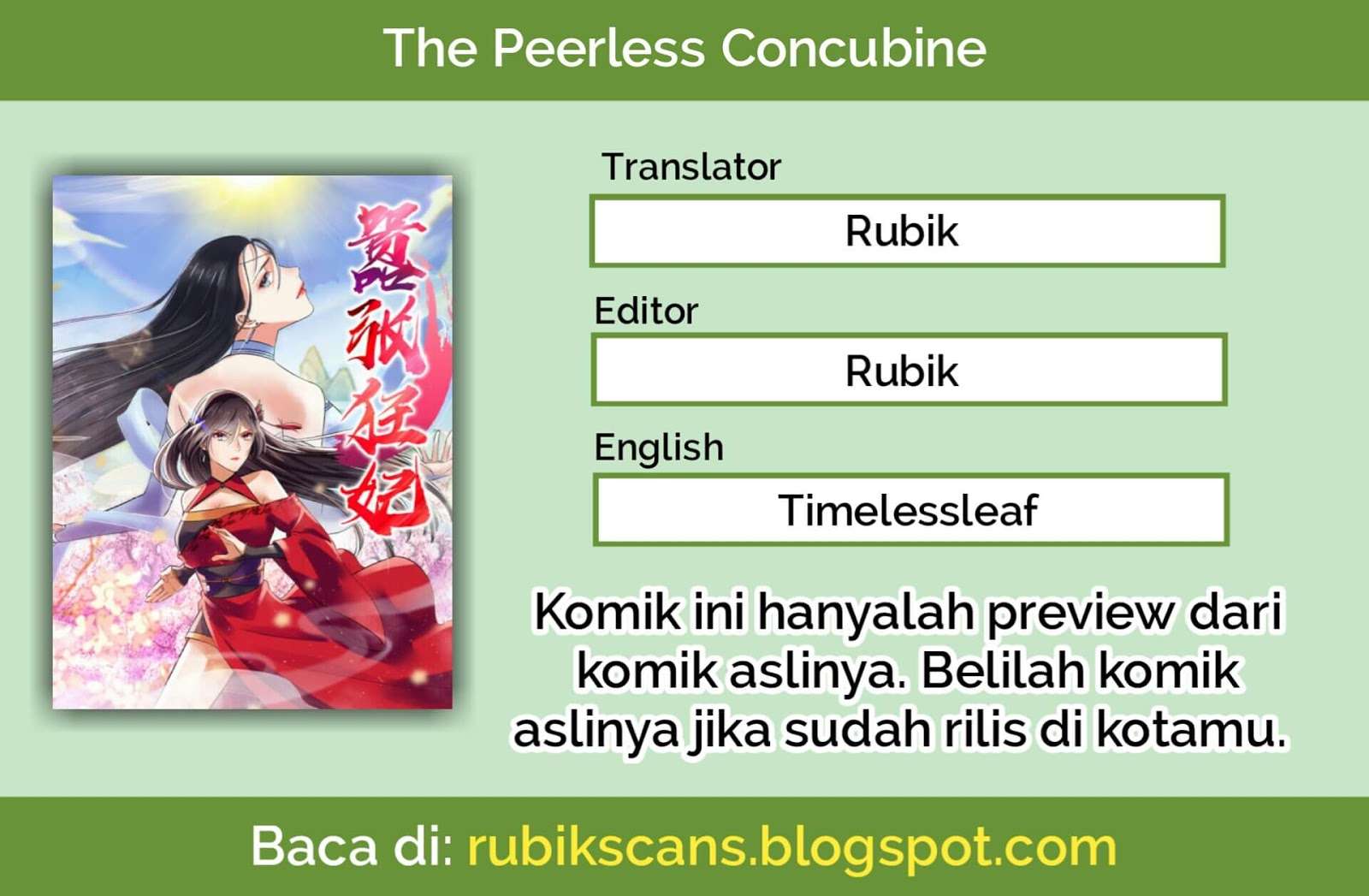 Baca Komik The Peerless Concubine Chapter 2 Gambar 1