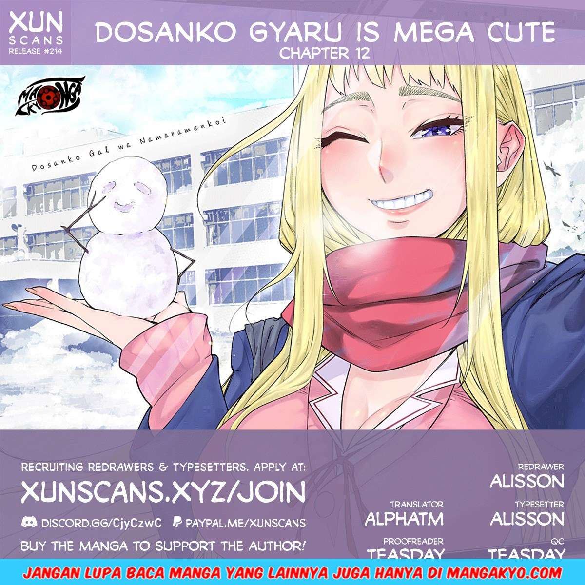 Baca Komik Dosanko Gyaru Is Mega Cute Chapter 12 Gambar 1