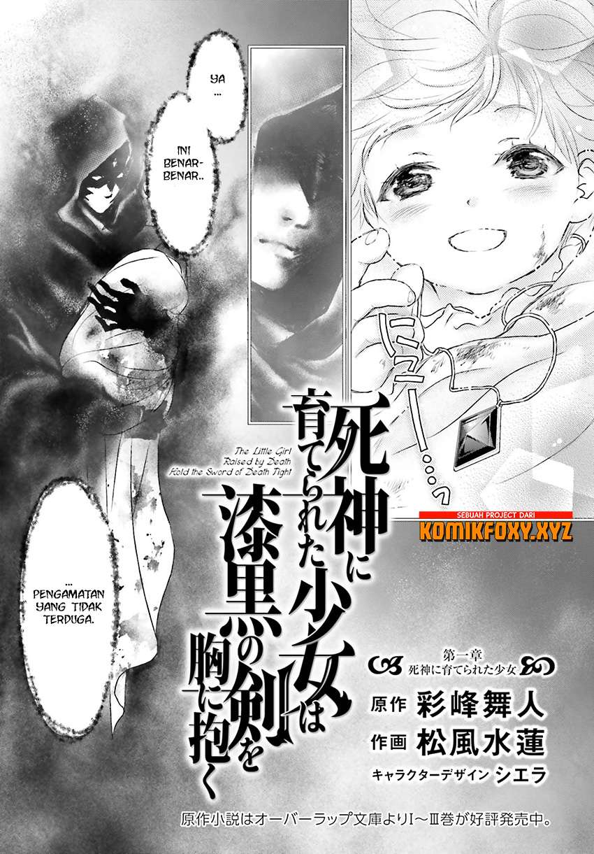 Shinigami ni Sodaterareta Shoujo wa Shikkoku no Tsurugi wo Mune ni Idaku Chapter 01 Gambar 4