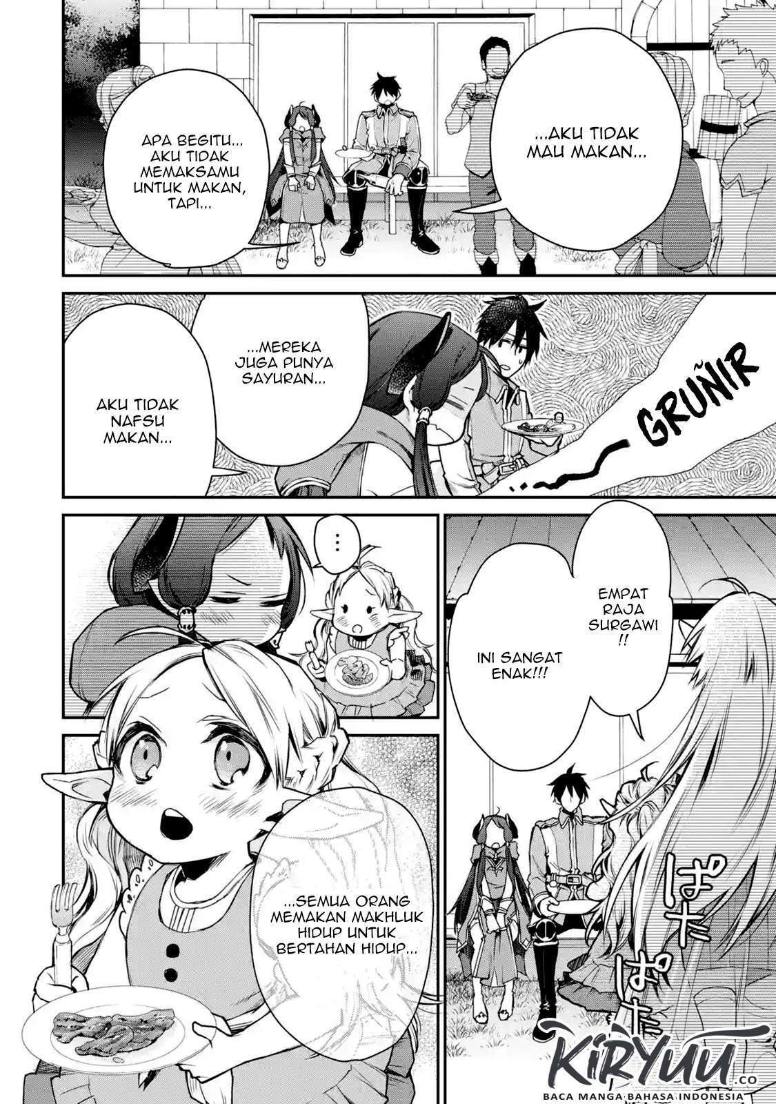 Saikyou no Madoshi. Hisa ni Ya wo Ukete Shimatta no de Inaka no Eihei ni Naru Chapter 7.2 Gambar 16