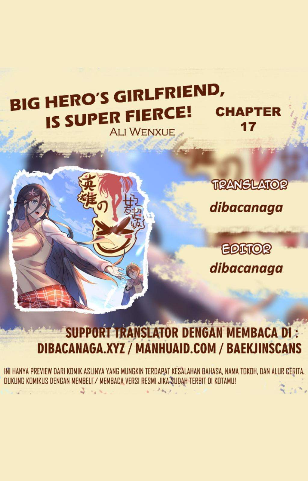 Baca Komik Big Hero’s Girlfriend is Super Fierce! Chapter 17 Gambar 1
