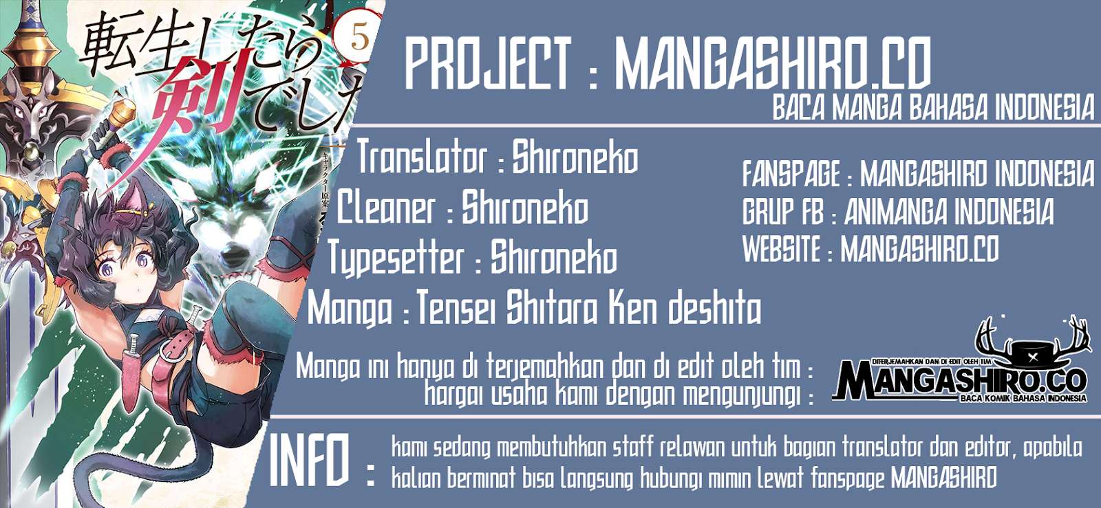 Baca Komik Tensei shitara Ken deshita Chapter 34 Gambar 1