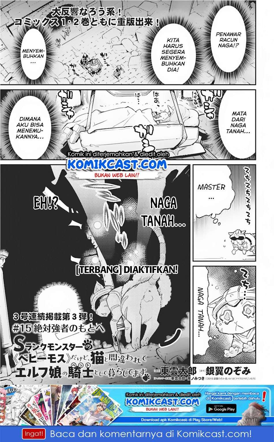 Baca S-Rank Monster no Behemoth Dakedo, Neko to Machigawarete Erufu Musume no Kishi (Pet) Toshite Kurashitemasu Chapter 15 Gambar 2