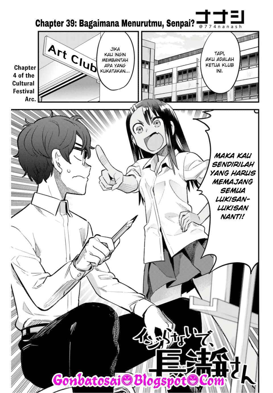 Baca Ijiranaide, Nagatoro-san Chapter 39 Gambar 2