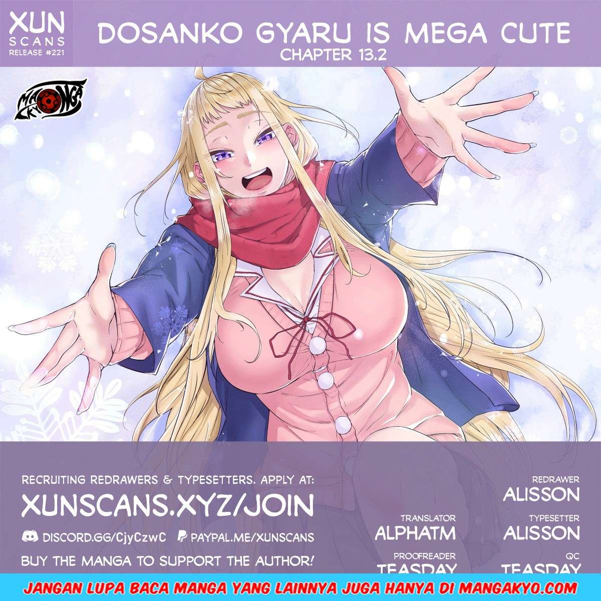Baca Komik Dosanko Gyaru Is Mega Cute Chapter 13.2 Gambar 1