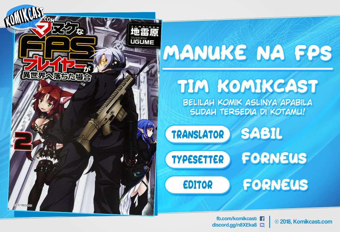 Baca Komik Manuke na FPS Player ga Isekai e Ochita Baai Chapter 18.2 Gambar 1