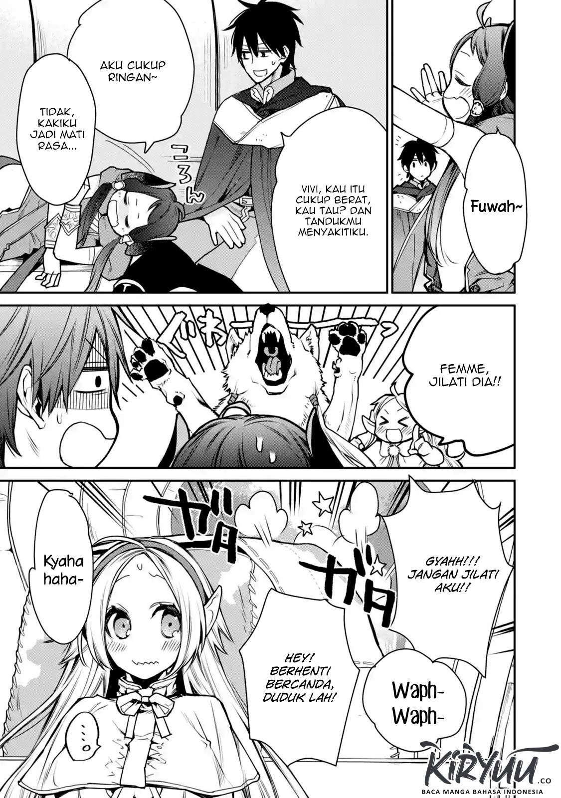 Saikyou no Madoshi. Hisa ni Ya wo Ukete Shimatta no de Inaka no Eihei ni Naru Chapter 8.1 Gambar 7