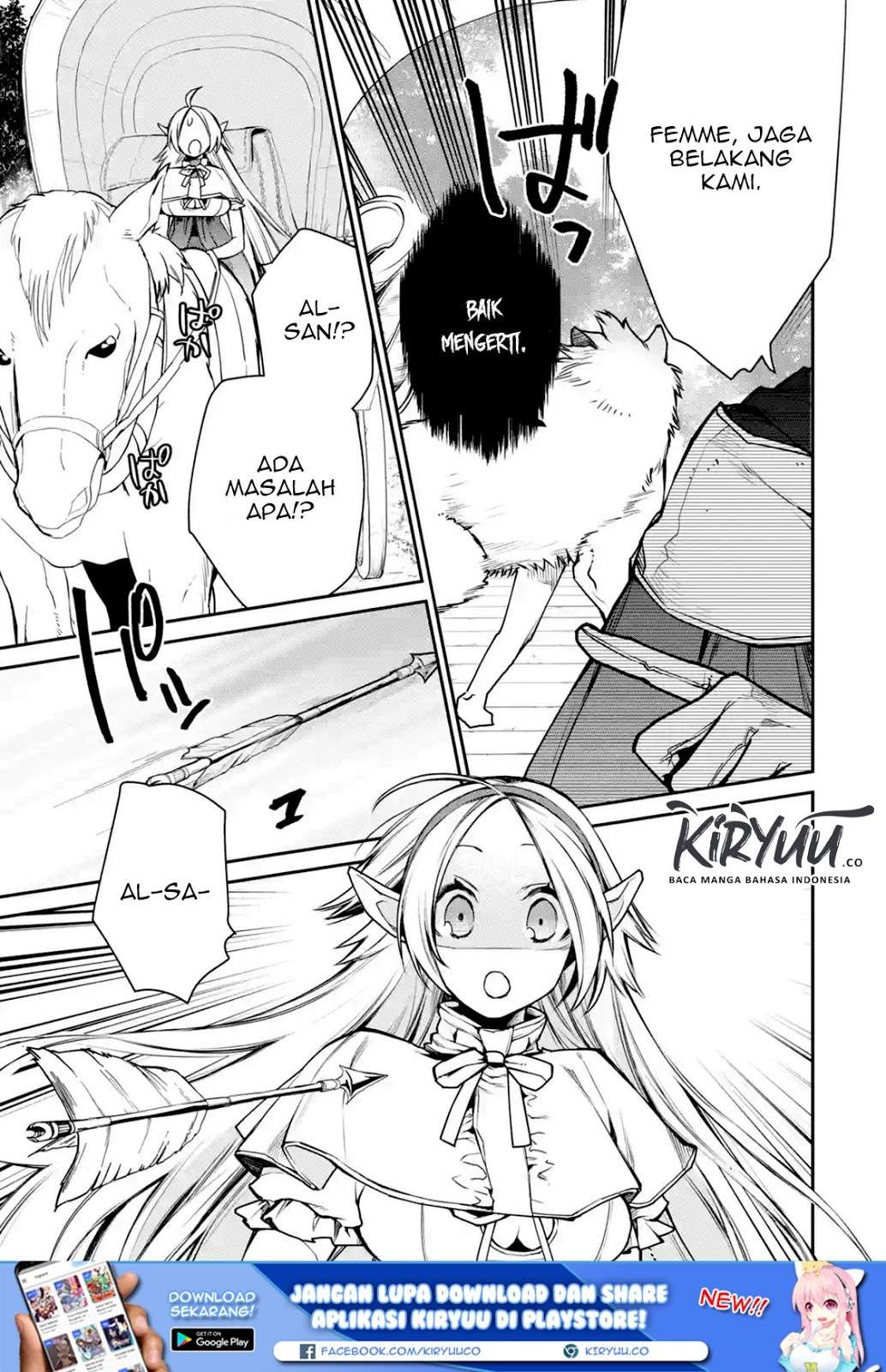 Saikyou no Madoshi. Hisa ni Ya wo Ukete Shimatta no de Inaka no Eihei ni Naru Chapter 8.1 Gambar 9