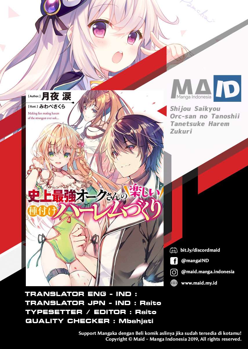 Baca  Shijou Saikyou Orc-san no Tanoshii Tanetsuke Harem Zukuri Chapter 11.1 Gambar 2
