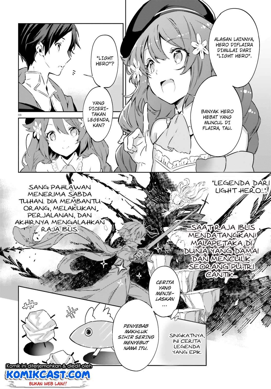 Kagami no Mukou no Saihate Toshokan: Kou no Yuusha to Itsuwari no Maou Chapter 02 Gambar 9