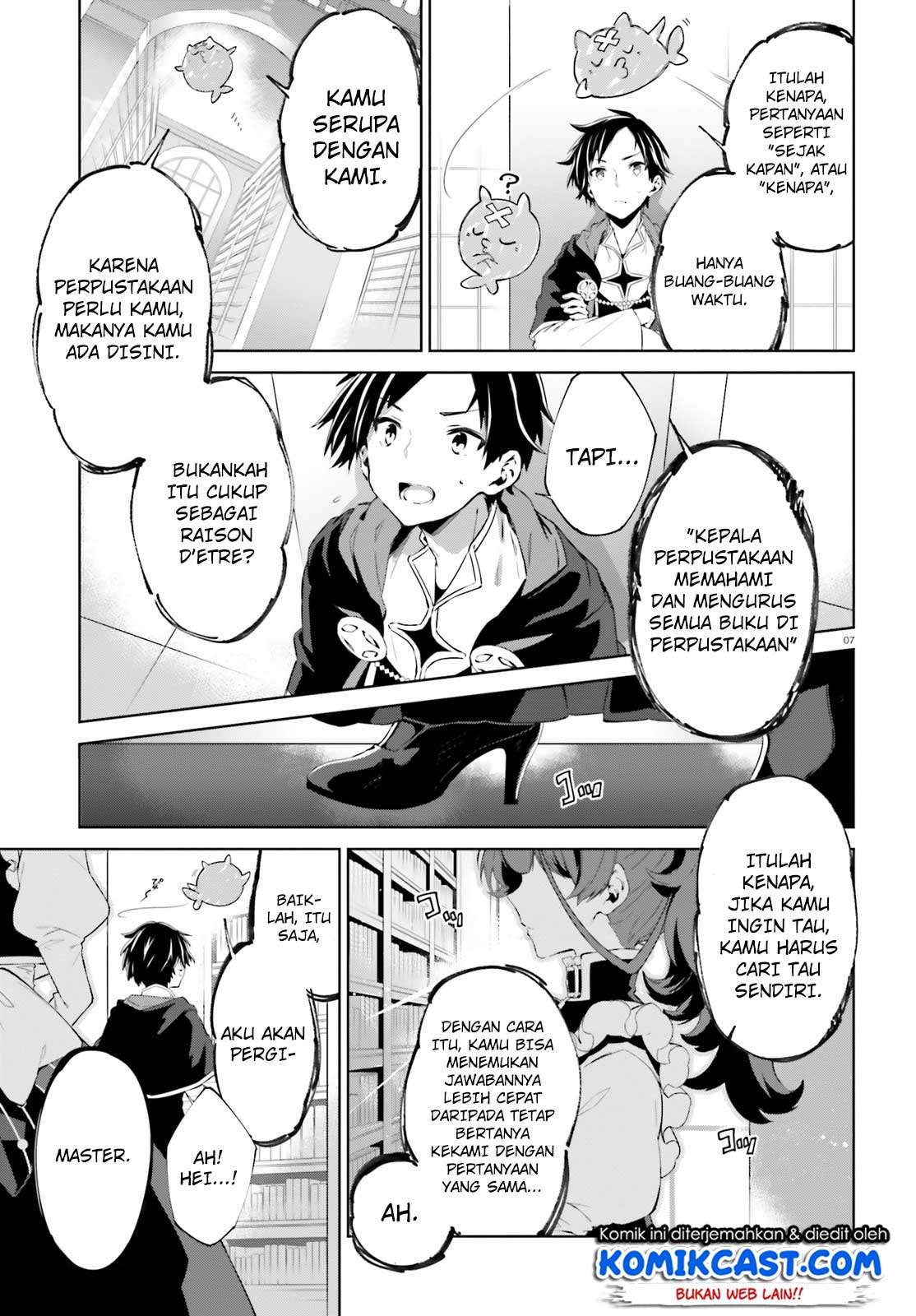 Kagami no Mukou no Saihate Toshokan: Kou no Yuusha to Itsuwari no Maou Chapter 01 Gambar 7
