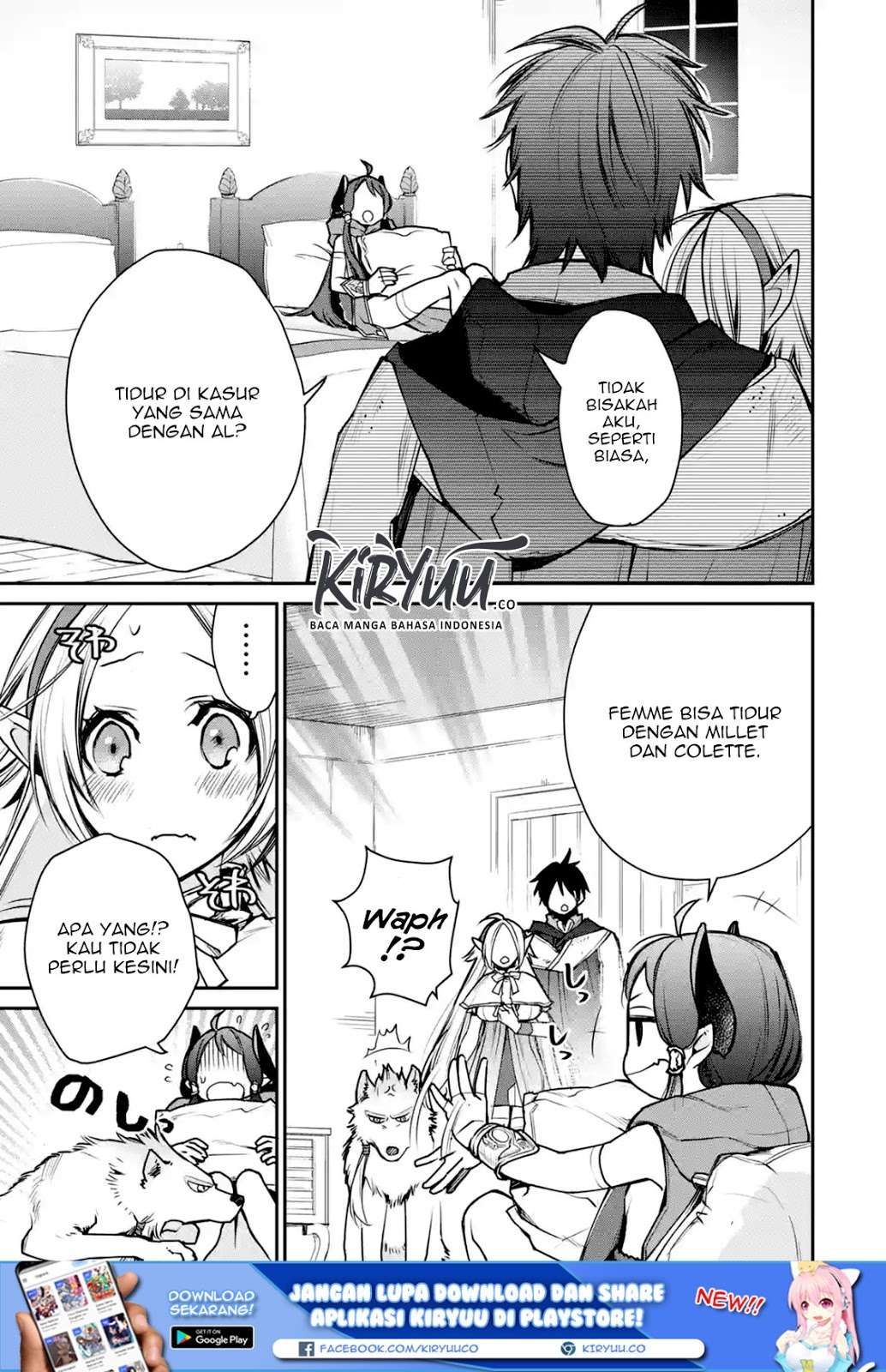 Saikyou no Madoshi. Hisa ni Ya wo Ukete Shimatta no de Inaka no Eihei ni Naru Chapter 9.1 Gambar 7