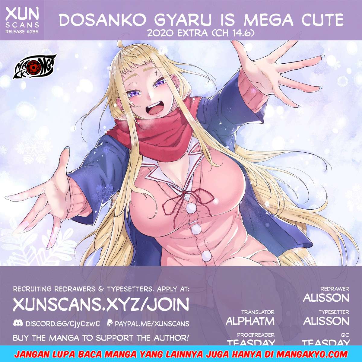 Baca Komik Dosanko Gyaru Is Mega Cute Chapter 14.6 Gambar 1