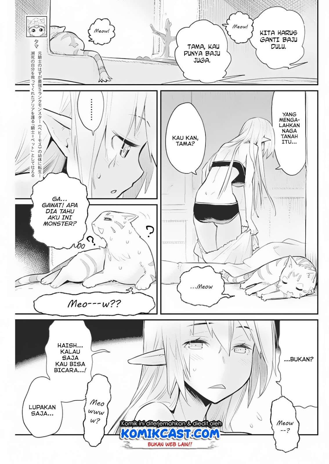 S-Rank Monster no Behemoth Dakedo, Neko to Machigawarete Erufu Musume no Kishi (Pet) Toshite Kurashitemasu Chapter 18 Gambar 4
